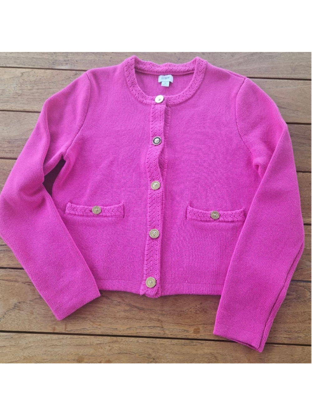 JCrew Cotton lady jacket cardigan sweater Size M